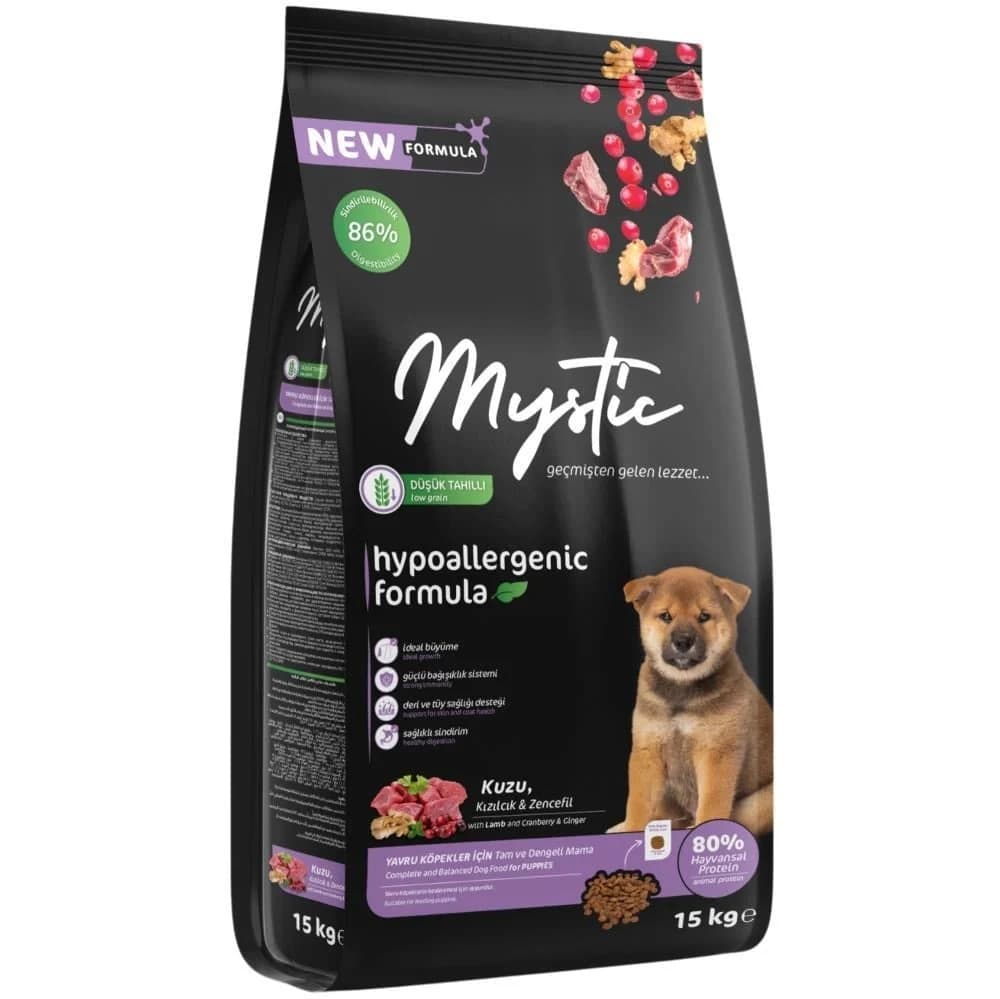 Mystic Kuzu Etli Yavru Köpek Maması 15 kg