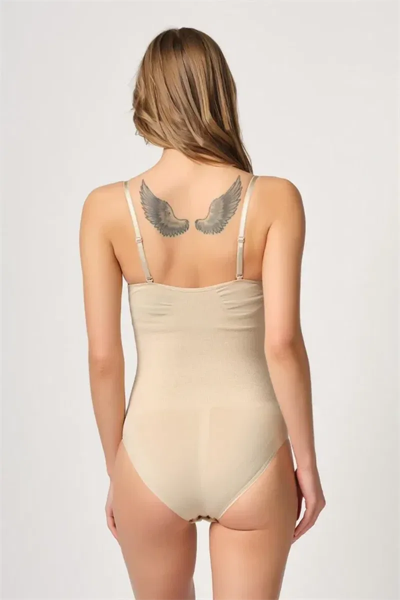 Ten Göğsü Açık Agraflı Body Korse