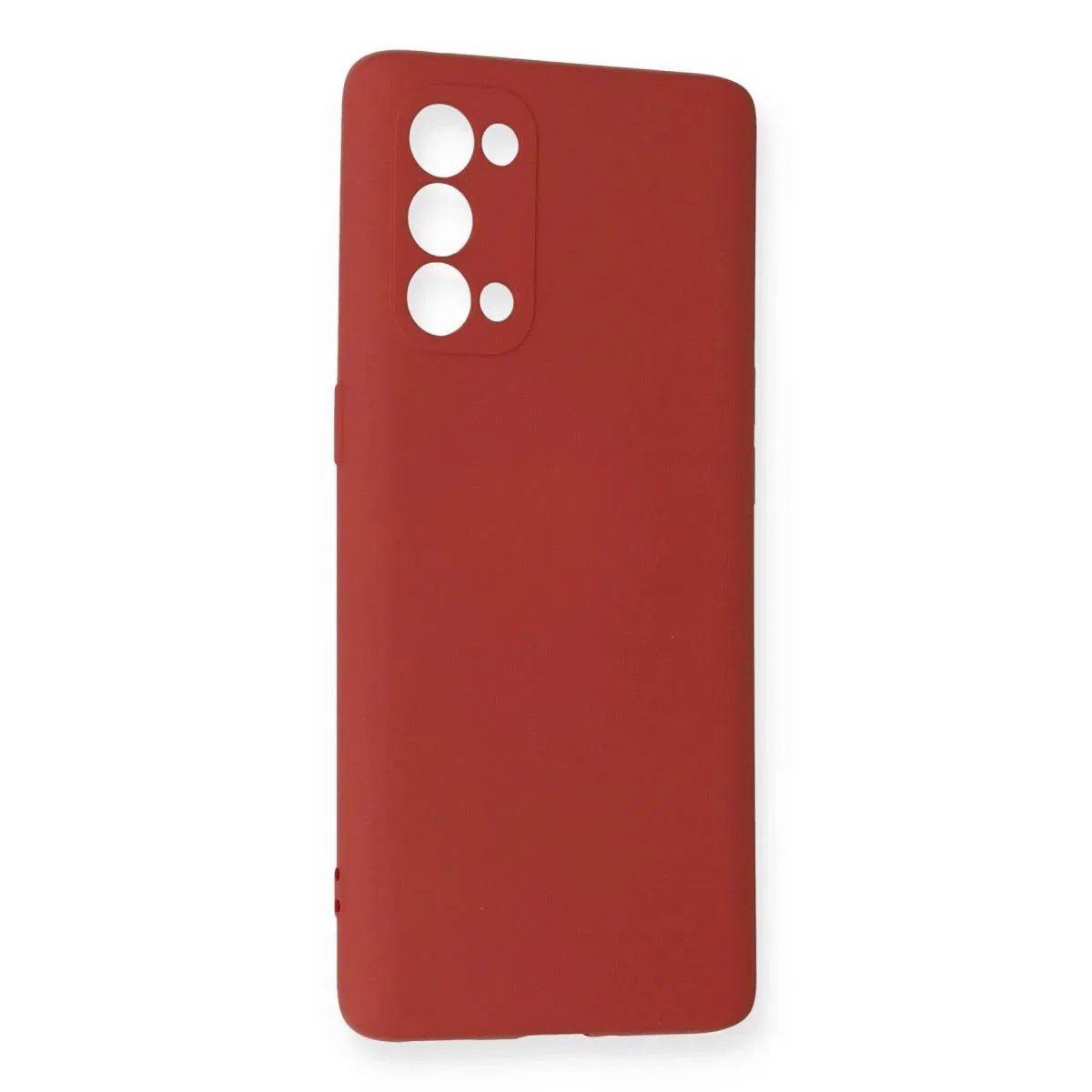 Oppo Reno 5 Pro Kılıf Nano İçi Kadife Silikon - Kiremit