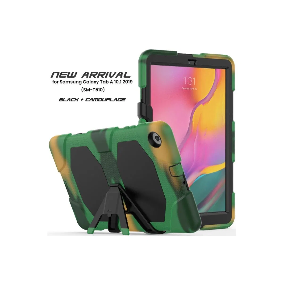 Samsung Galaxy T510 Tab A 10. 1 Kılıf Griffin Tablet Kapak - Kamuflaj