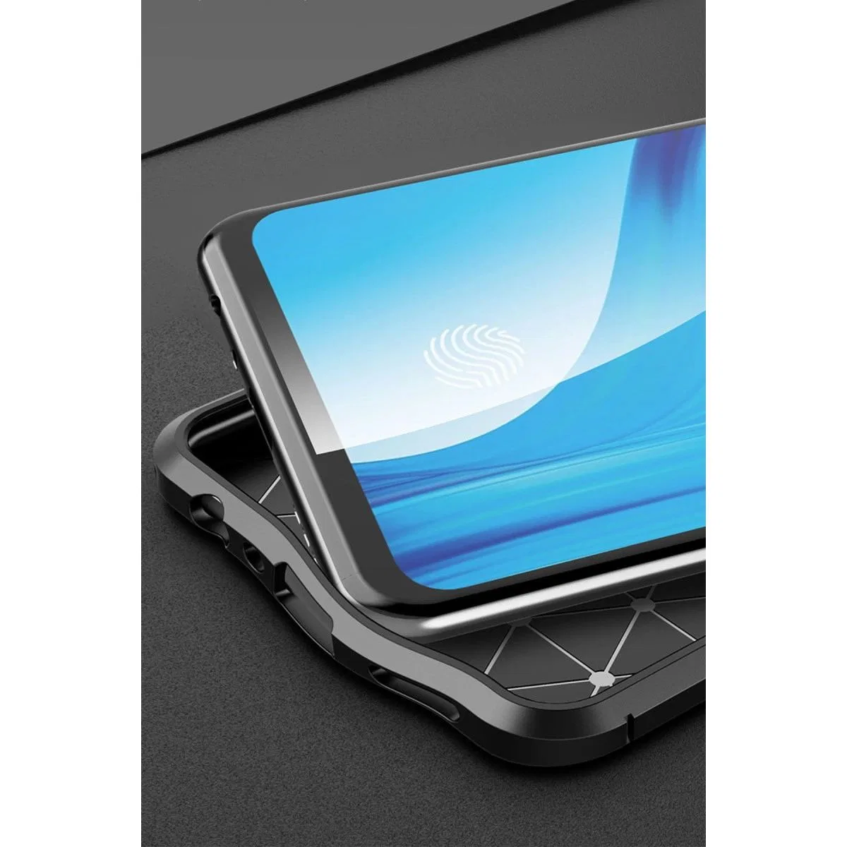 Oppo Reno 4 Lite Kılıf Auto Focus Kapak - Kırmızı