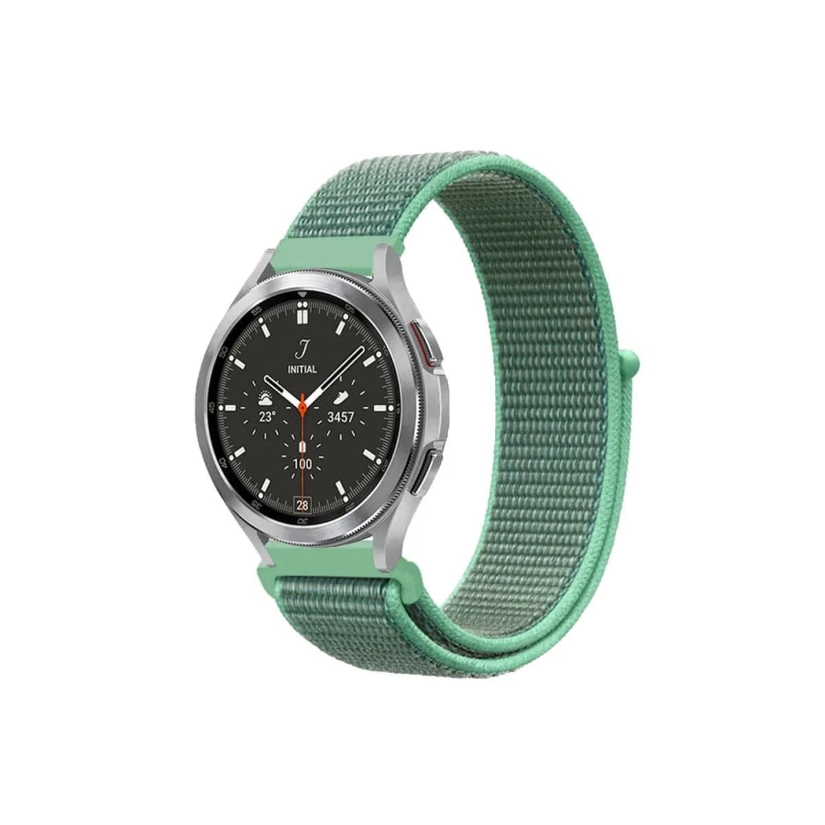 Watch 22mm Hasırlı Cırtcırtlı Kordon - Turkuaz1