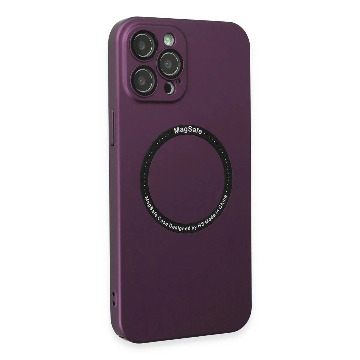 Apple İphone 12 Pro Kılıf Jack Magneticsafe Lens Silikon - Mürdüm