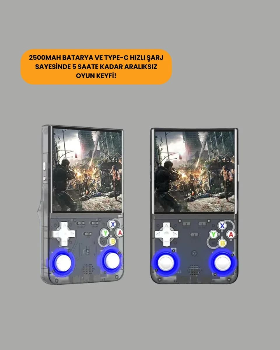 64GB Retro Oyun Konsolu 10. 000 Oyunlu Taşınabilir El Konsolu