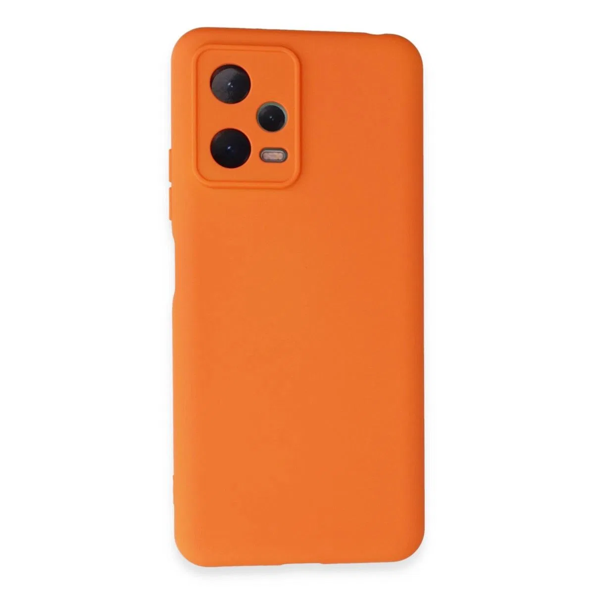 Xiaomi Redmi Note 12 5g Kılıf Nano İçi Kadife Silikon - Turuncu