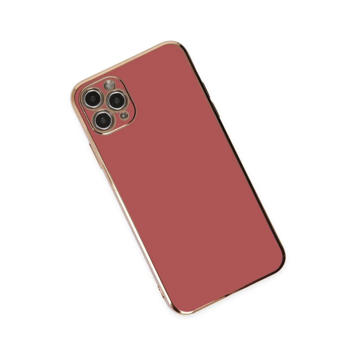 Apple İphone 11 Pro Max Kılıf Volet Silikon - Kırmızı
