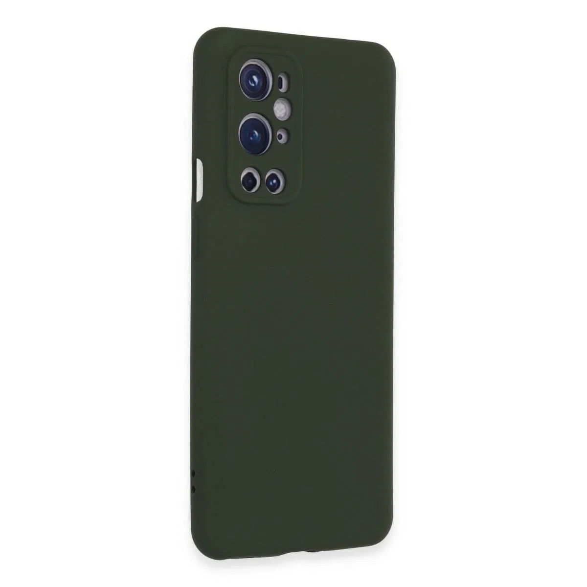 One Plus 9 Pro Kılıf Nano İçi Kadife Silikon - Koyu Yeşil