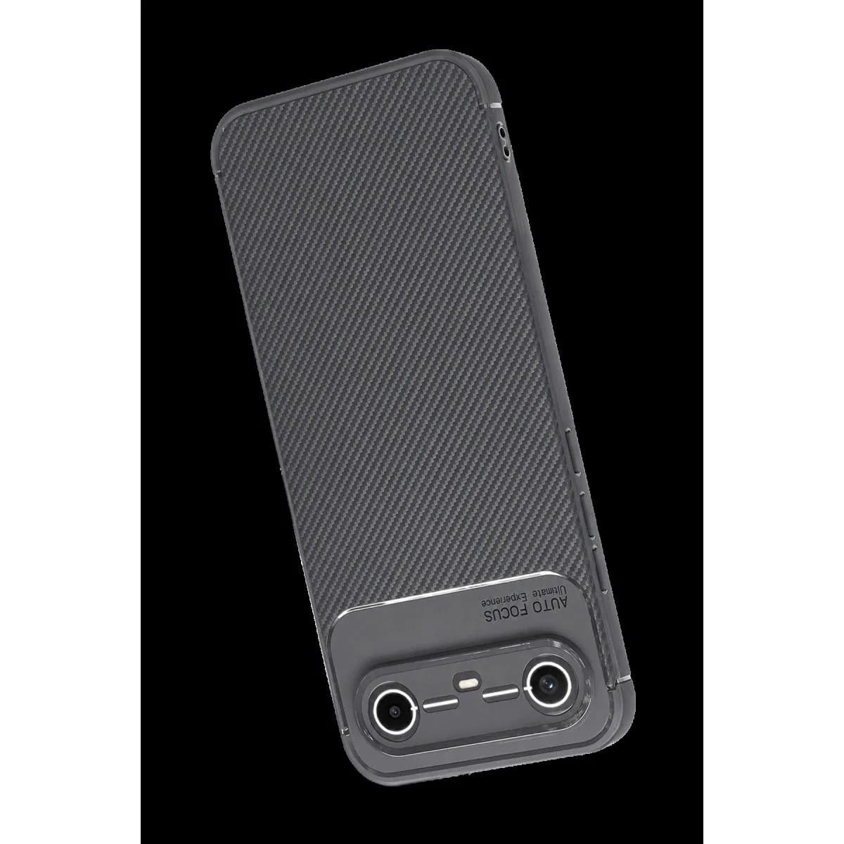 Tecno Spark Slim 5g Auto Focus Karbon Kapak - Gri