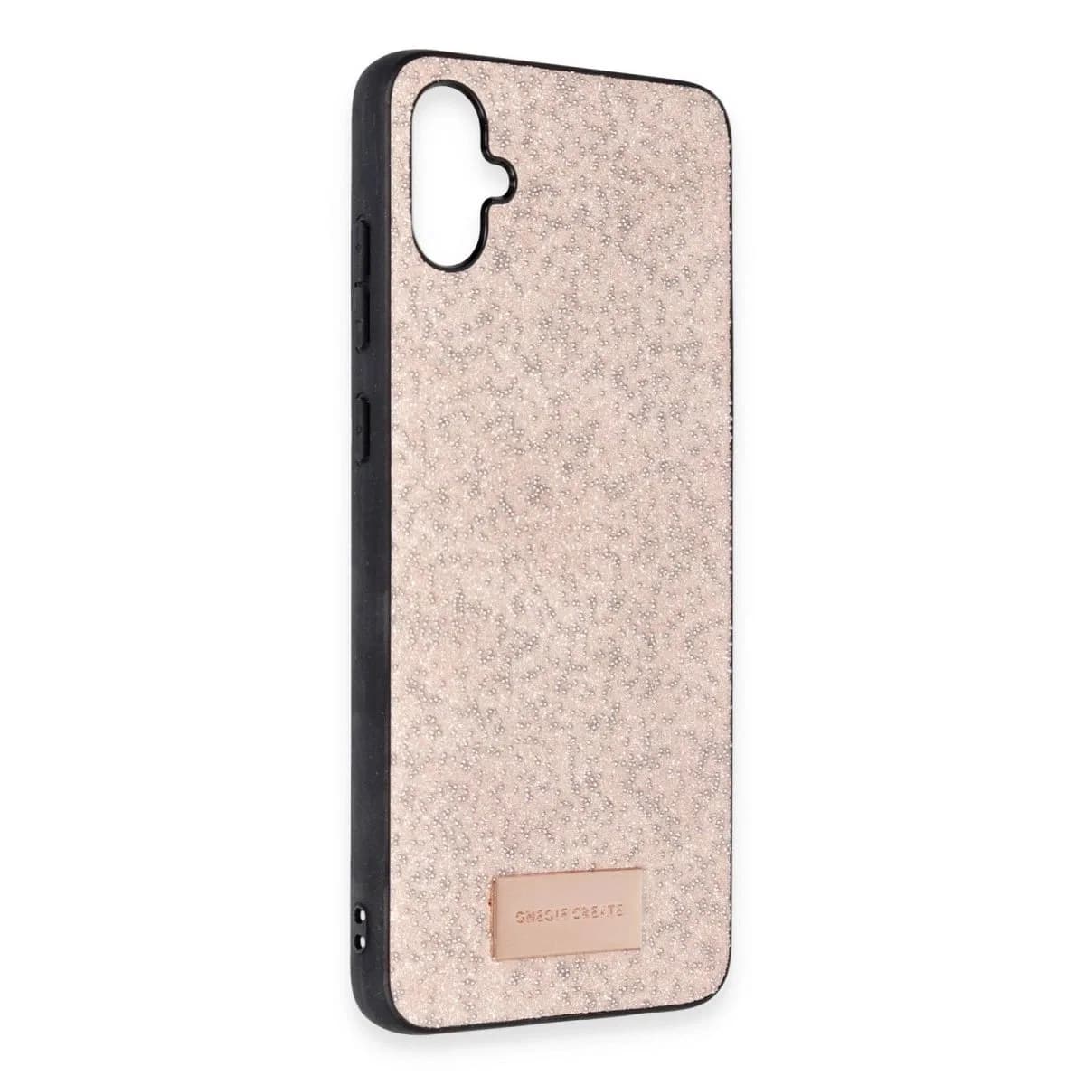 Onegif Samsung Galaxy A05 Bright Simli Kapak - Pembe