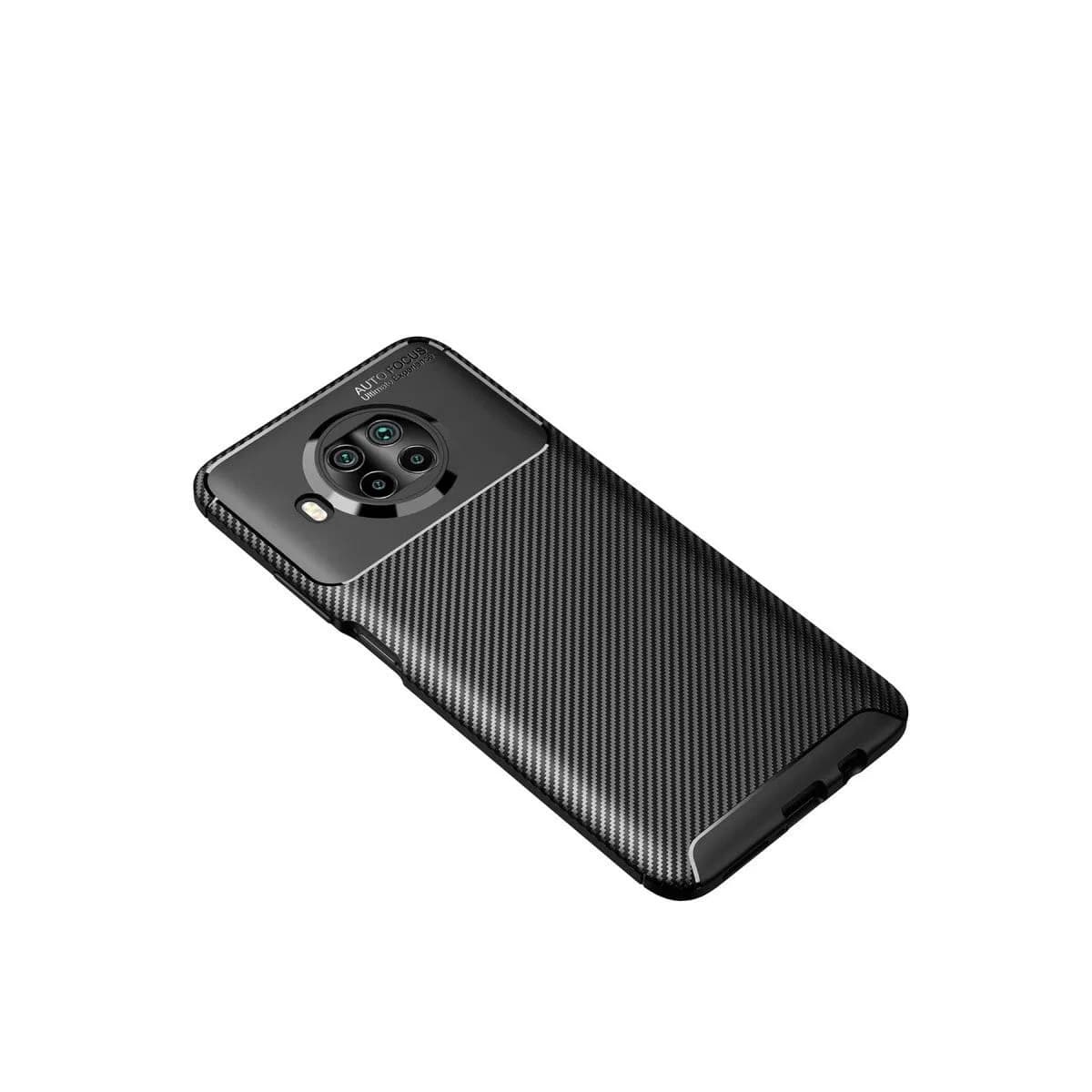 Xiaomi Mi 10t Lite Kılıf Auto Focus Karbon Kapak - Siyah