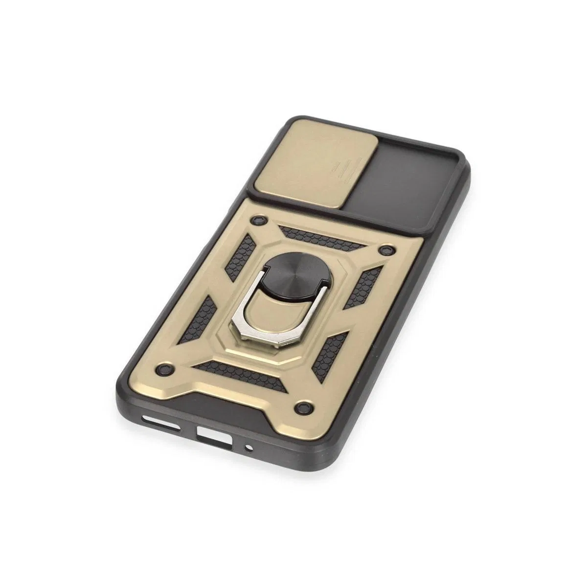 Xiaomi Redmi Note 12 5g Kılıf Pars Lens Yüzüklü Silikon - Gold