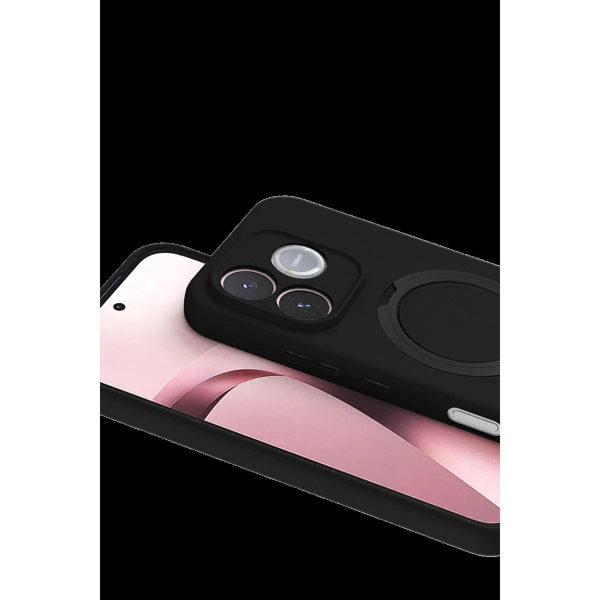 Huawei Honor 600 Lite Regal Magsafe Standlı Kapak - Siyah