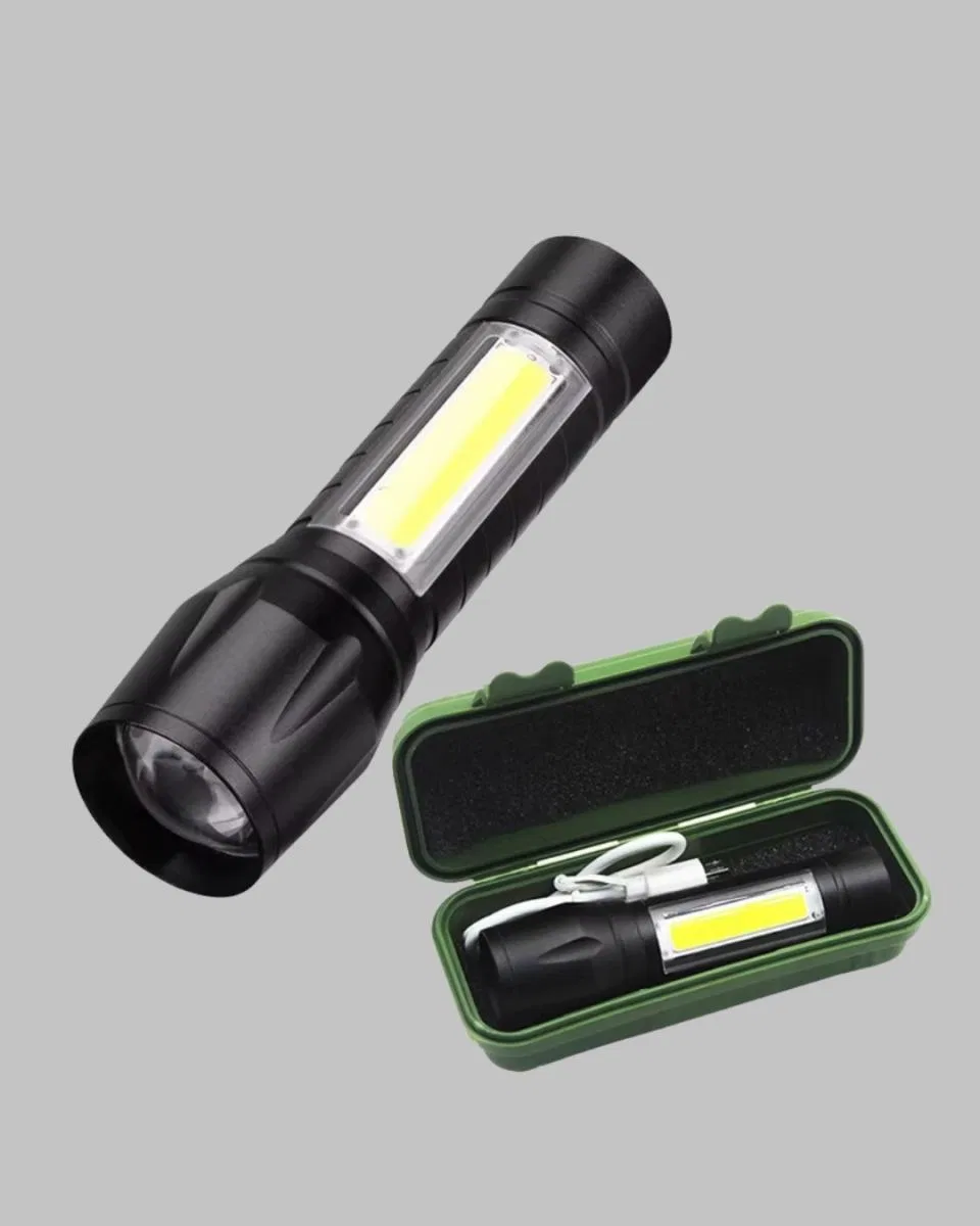 Ultra Dayanıklı 4 Mod Şarjlı Işıldak | Suya Ve Darbeye Dayanıklı | 100. 000 Saat Led Ömrü