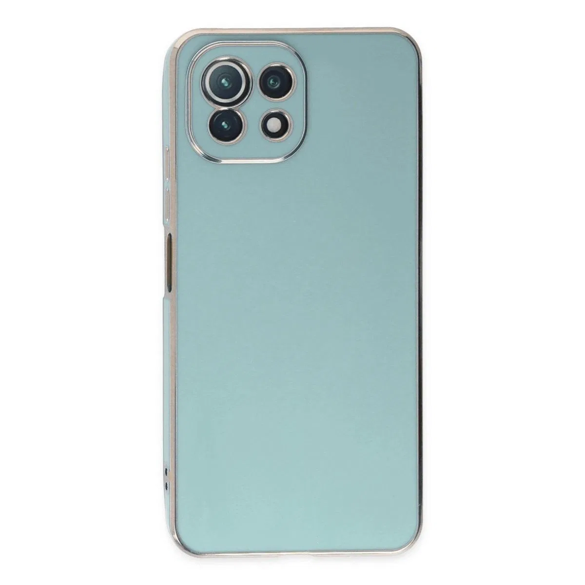 Xiaomi Mi 11 Lite Kılıf Volet Silikon - Açık Yeşil