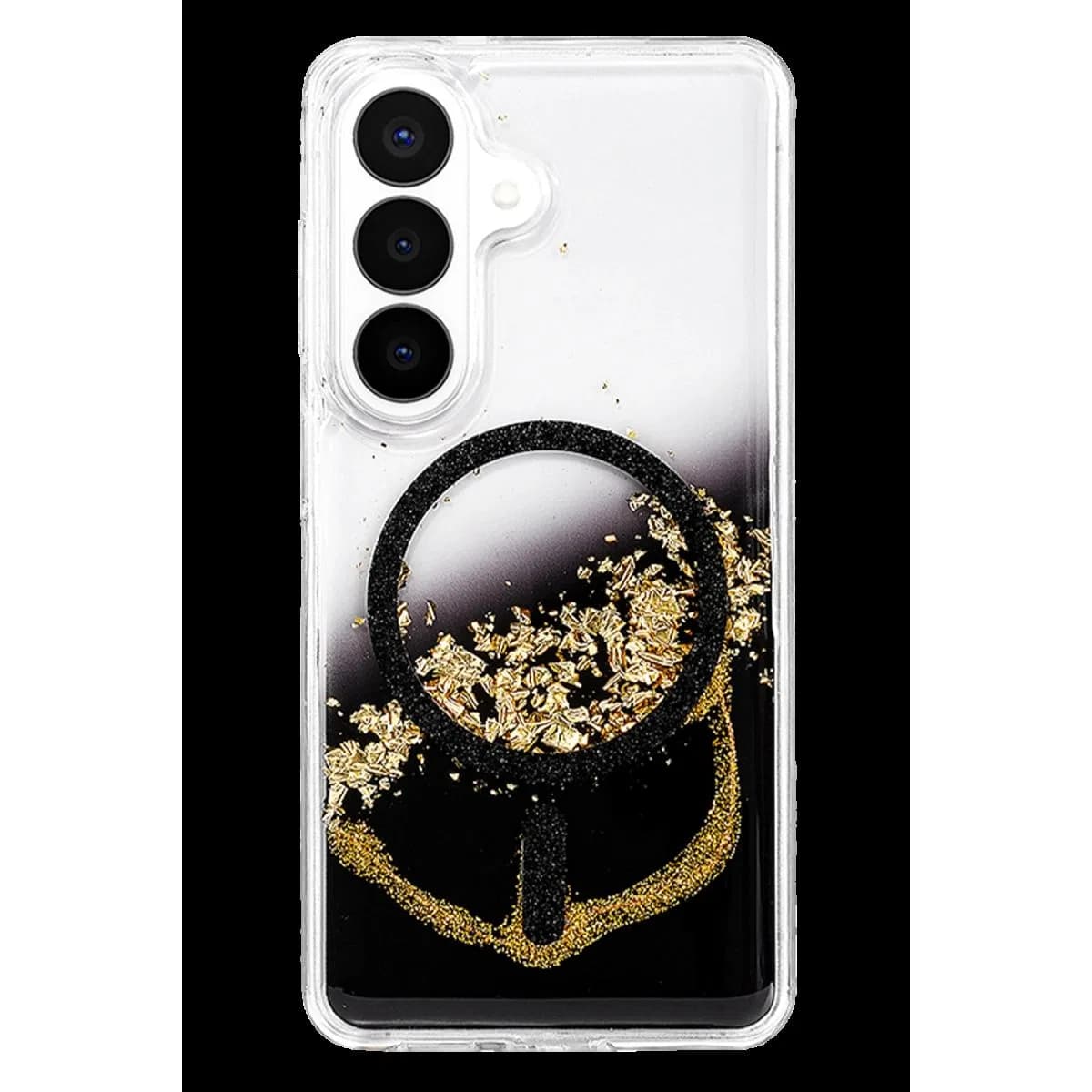 Onegif Samsung Galaxy S26 Lotus Simli Magsafe Kapak - Siyah