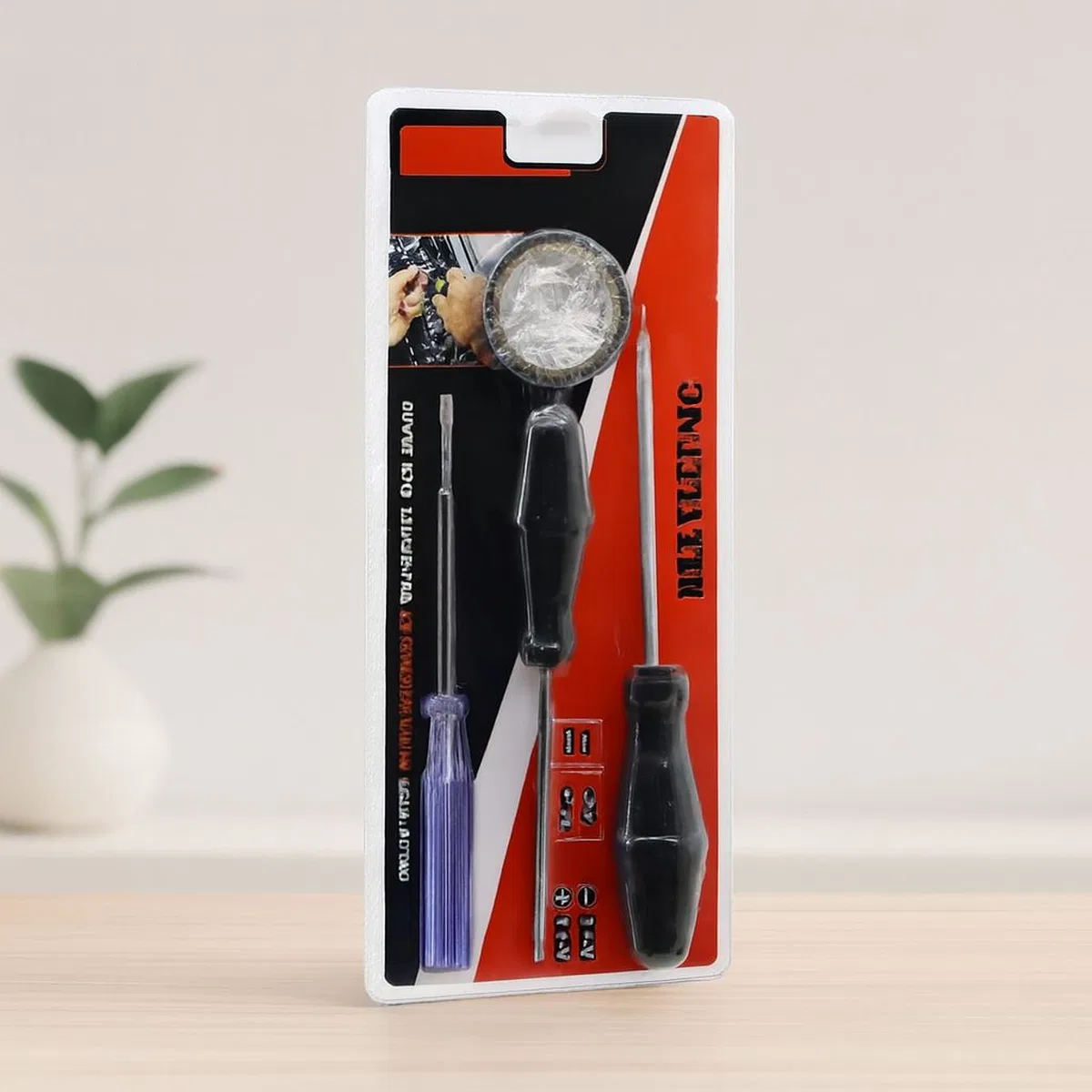 4 Parça Tornavida & Çok Amaatlı Set (Düz+Yıldız, Kontrol Kalemi, Elektrik Bantı)