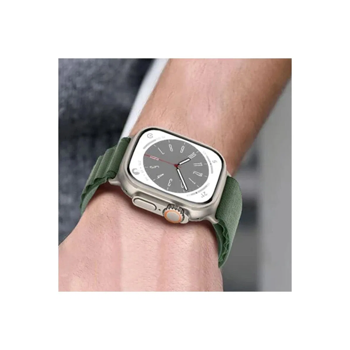 Apple Watch 42mm Mountain Kordon - Beyaz-kırmızı