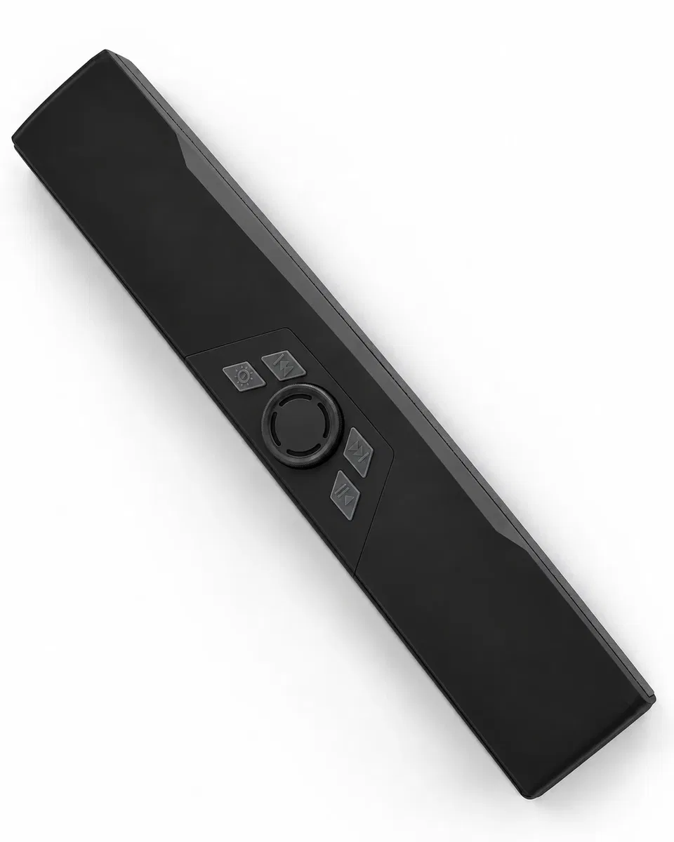 Döner Kontrol Düğmeli RGB Işıklı Bluetooth 5. 4 Hoparlör Type C Şarj Girişli Siyah