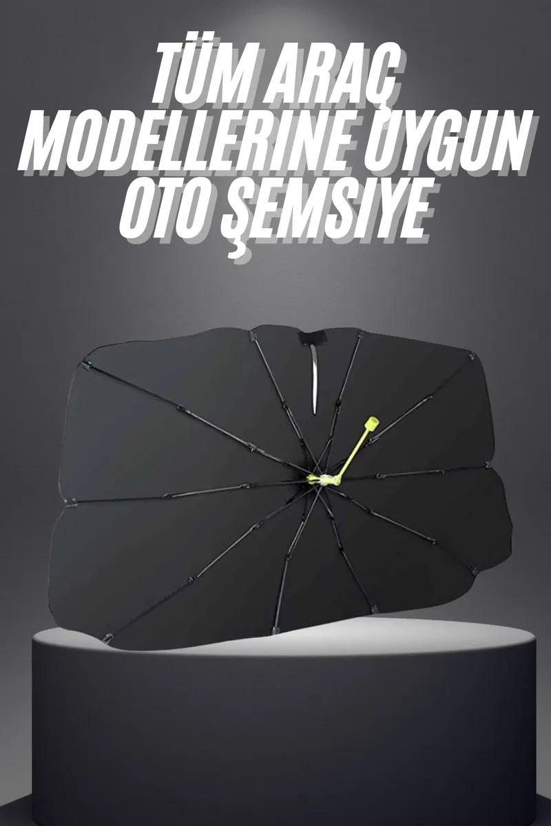 Yeni Nesil Tüm Araç Modellerine Uygun Oto Şemsiye Katlanabilir UV Işınlarına Karşı