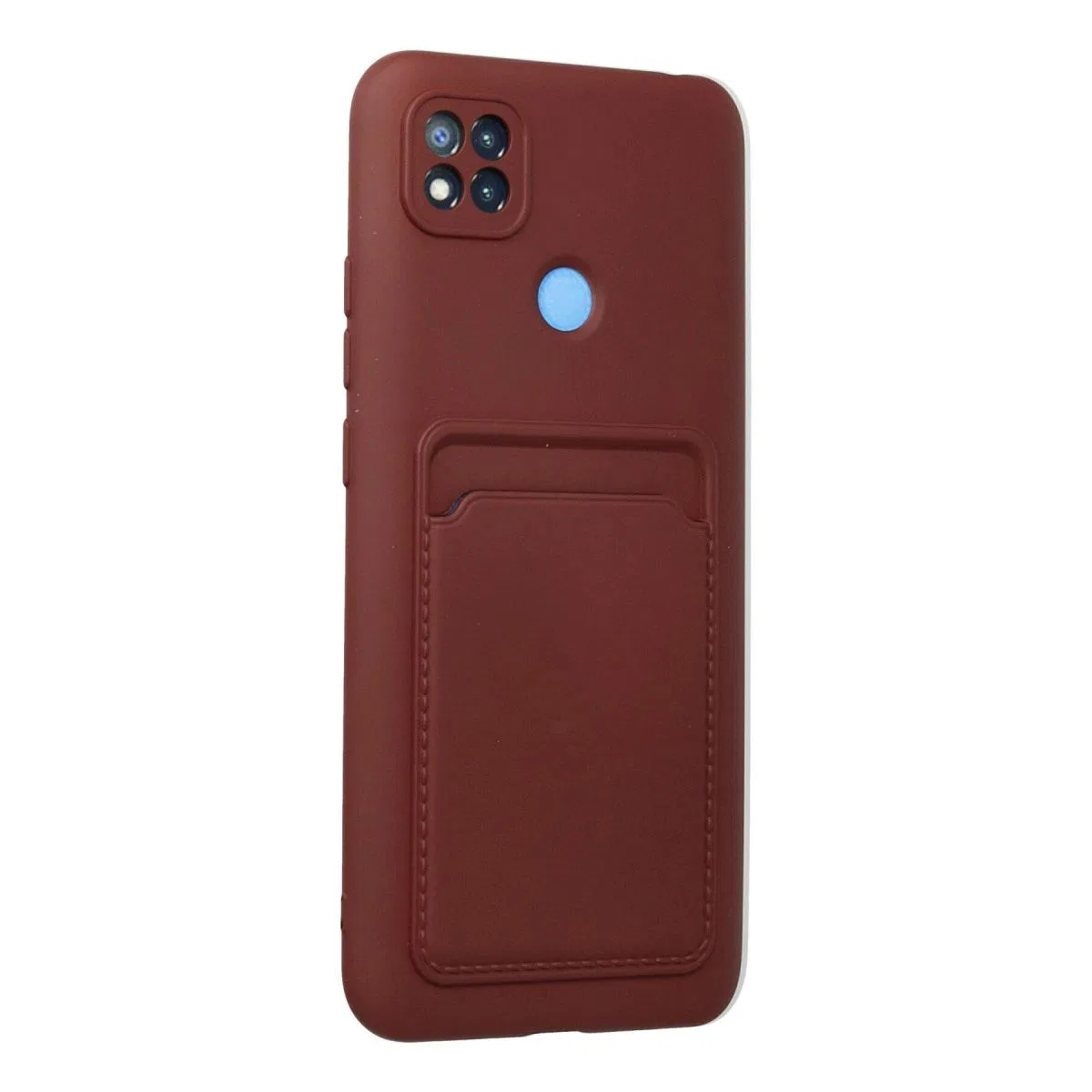 Xiaomi Redmi 9c Kılıf Kelvin Kartvizitli Silikon - Bordo
