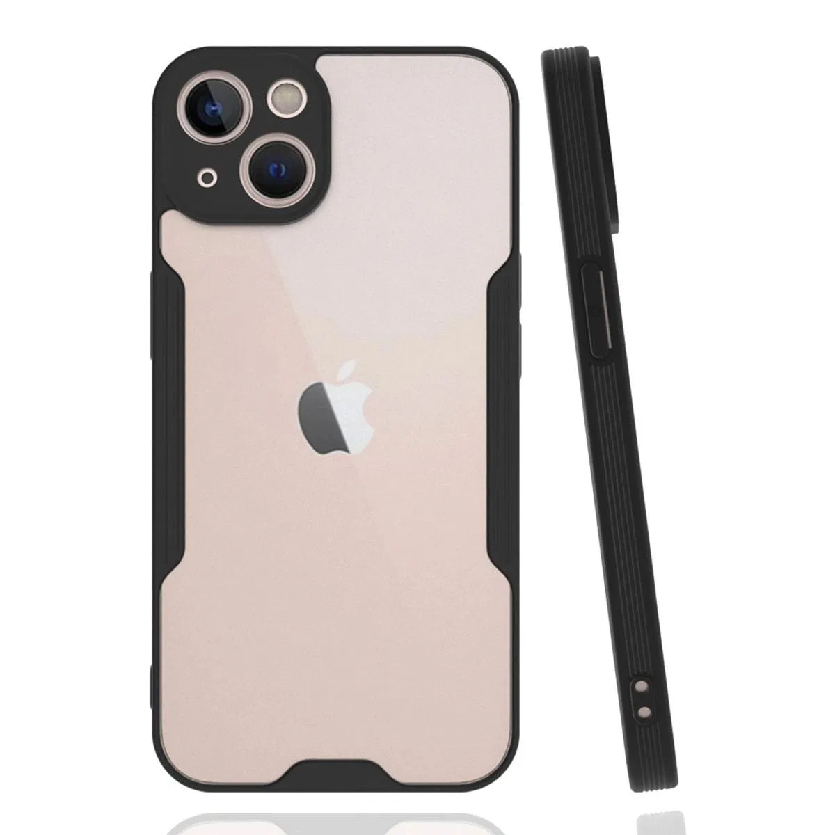 Apple İphone 14 Plus Kılıf Platin Silikon - Siyah