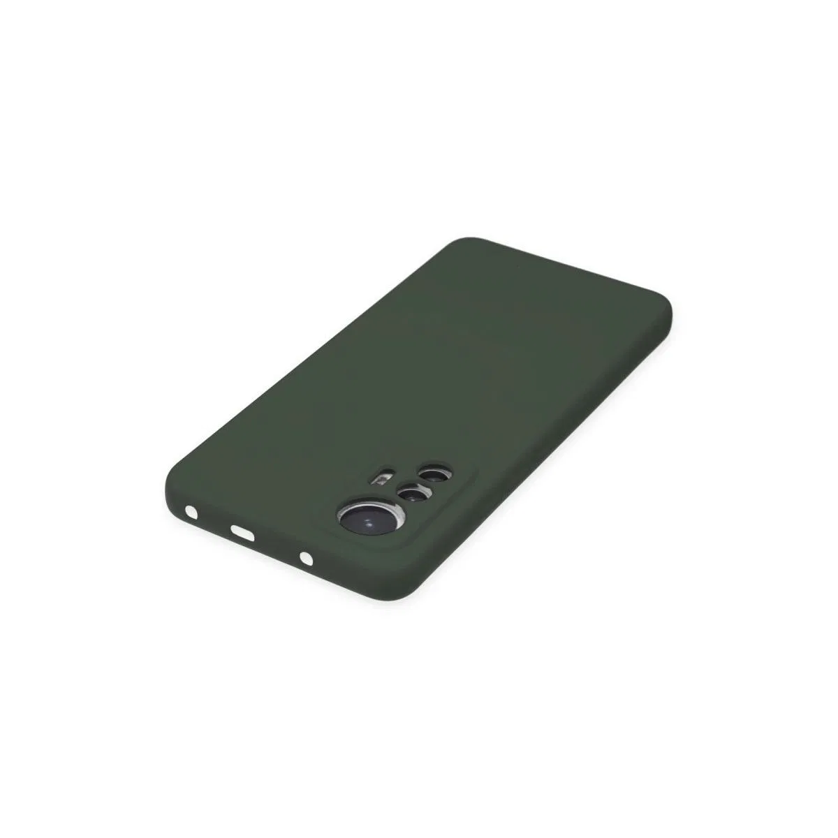 Xiaomi Mi 12 Lite Kılıf Nano İçi Kadife Silikon - Koyu Yeşil