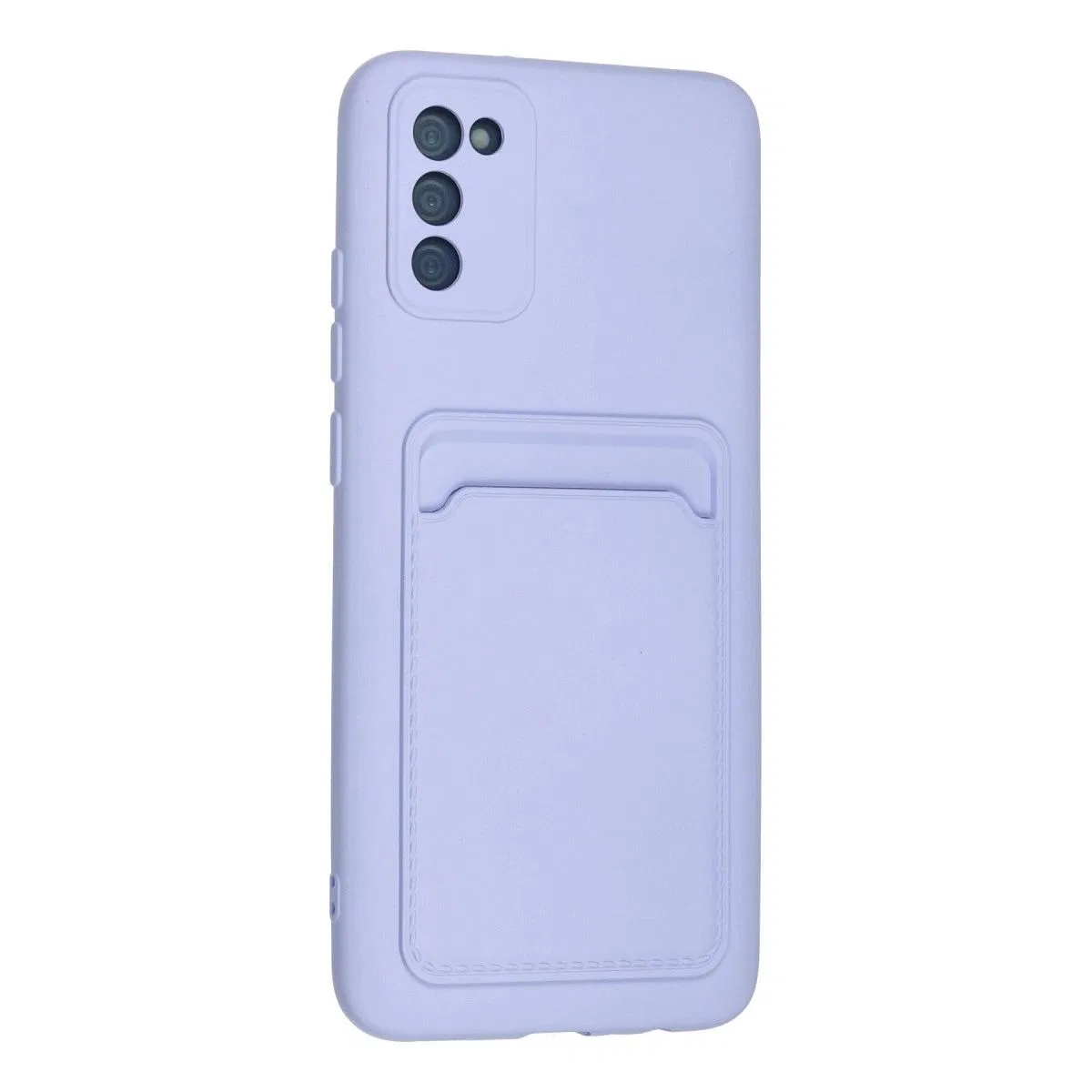 Newface Samsung Galaxy A02s Kılıf Kelvin Kartvizitli Silikon - Lila