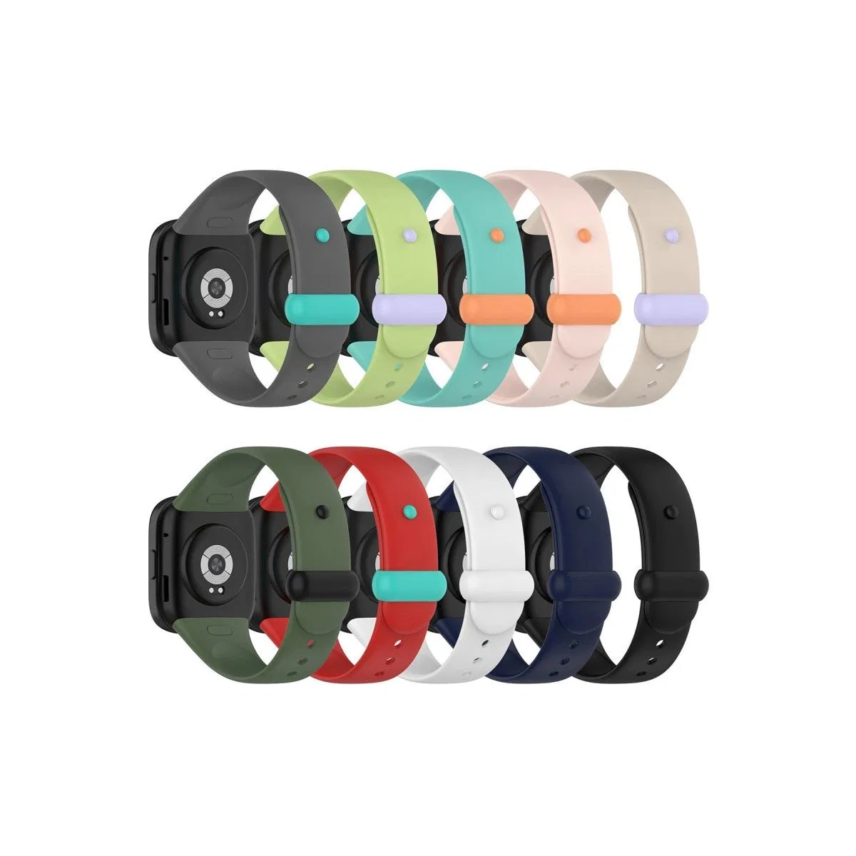 Xiaomi Redmi Watch 3 Origin Silikon Kordon (saat Değildir) - Koyu Yeşil