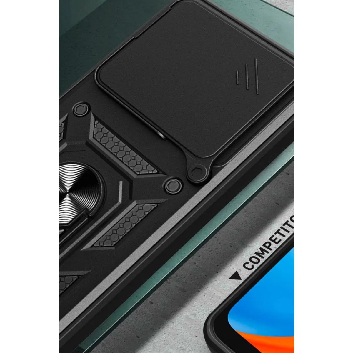 Xiaomi Mi 14t Pro Kılıf Pars Lens Yüzüklü Silikon - Lacivert