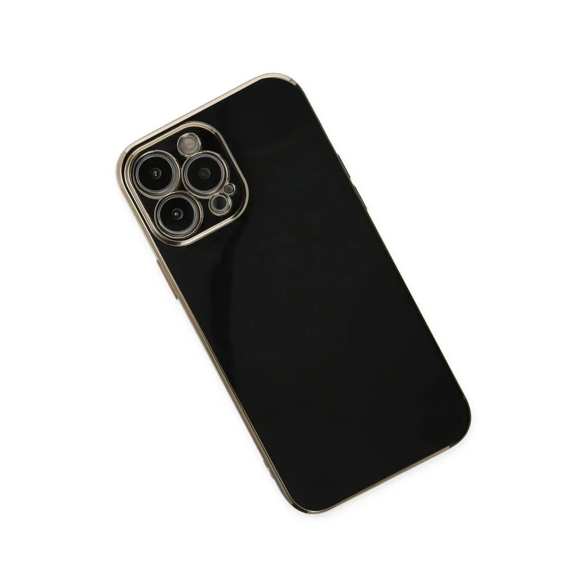 Apple İphone 15 Pro Max Kılıf Volet Silikon - Siyah