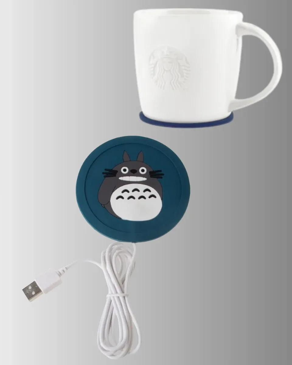 USB Güçlü Isıtıcı Bardak Matı 45–60° Sıcaklık Koruma Silikon Yapı