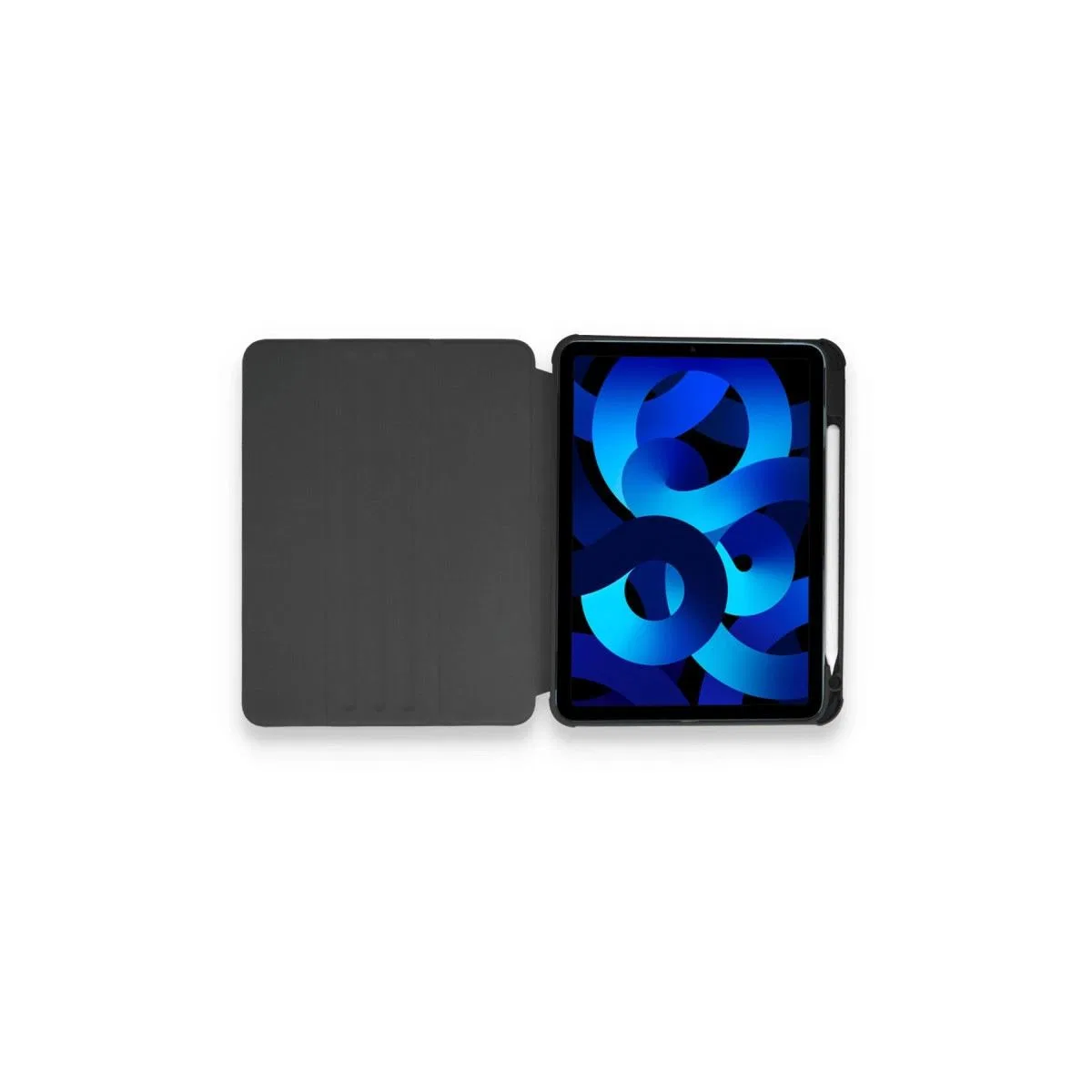 Apple İpad 10. 2 (7. nesil) Kılıf Ling 360 Kalemlikli Tablet Kılıf - Siyah