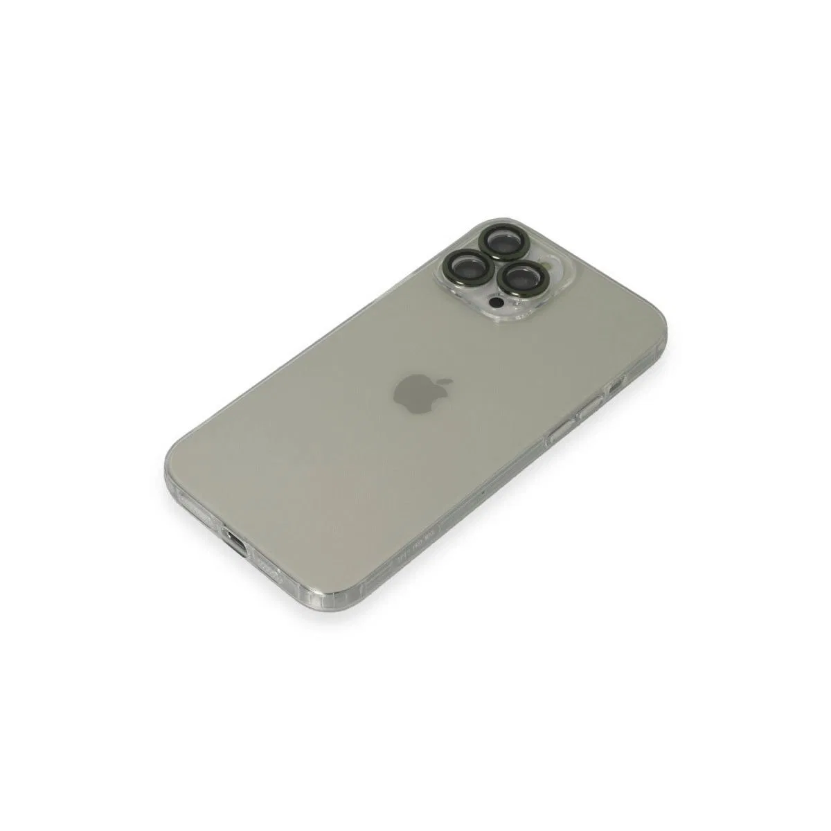 Apple İphone 13 Pro Max Kılıf Luko Lens Silikon - Yeşil