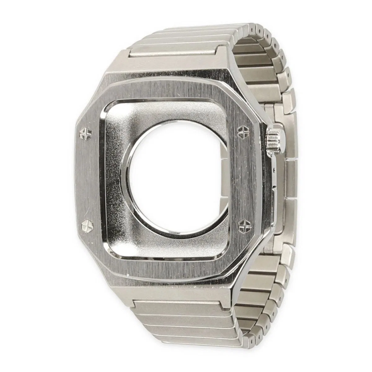 Apple Watch 45mm Kr409 Metal Kordon - Gümüş