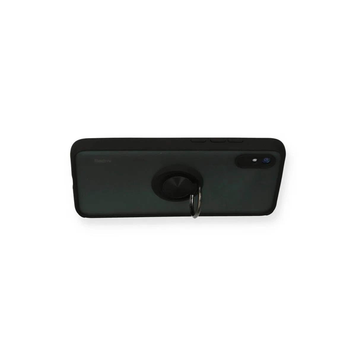 Xiaomi Redmi 9a Kılıf Montreal Yüzüklü Silikon Kapak - Siyah