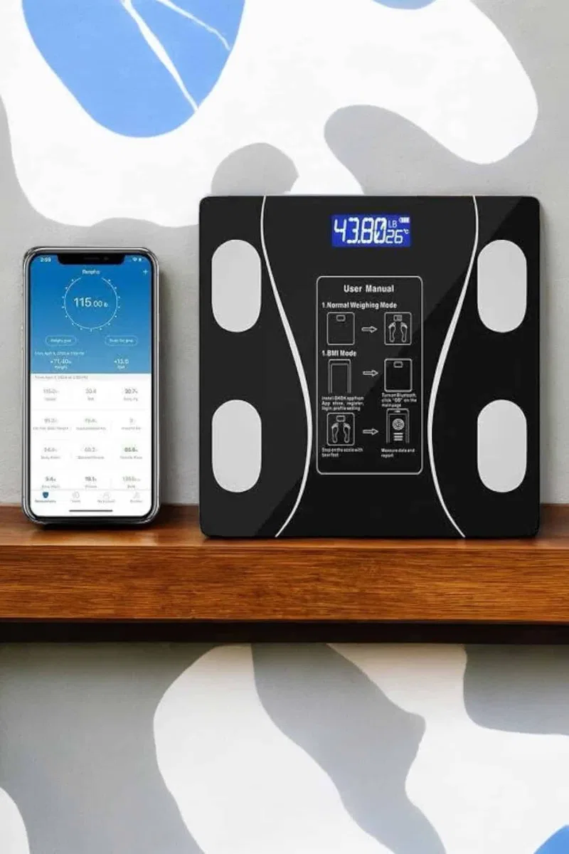 Tartı Baskül Dijital Elektronik Tartı Vücut iz Wifi Akıllı Yağ Ölçer