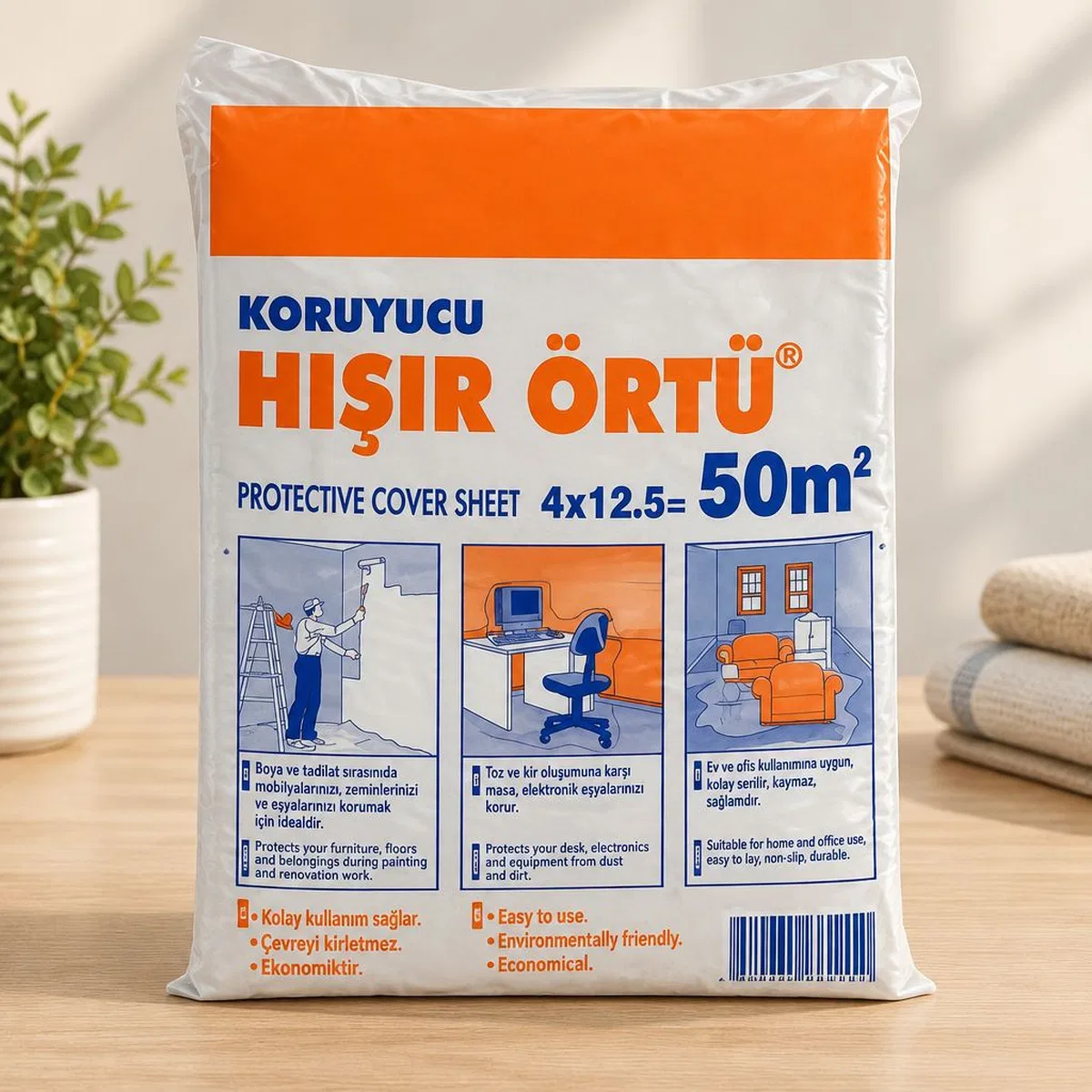Kalın 50 Metre Koruyucu Zemin Örtüsü
