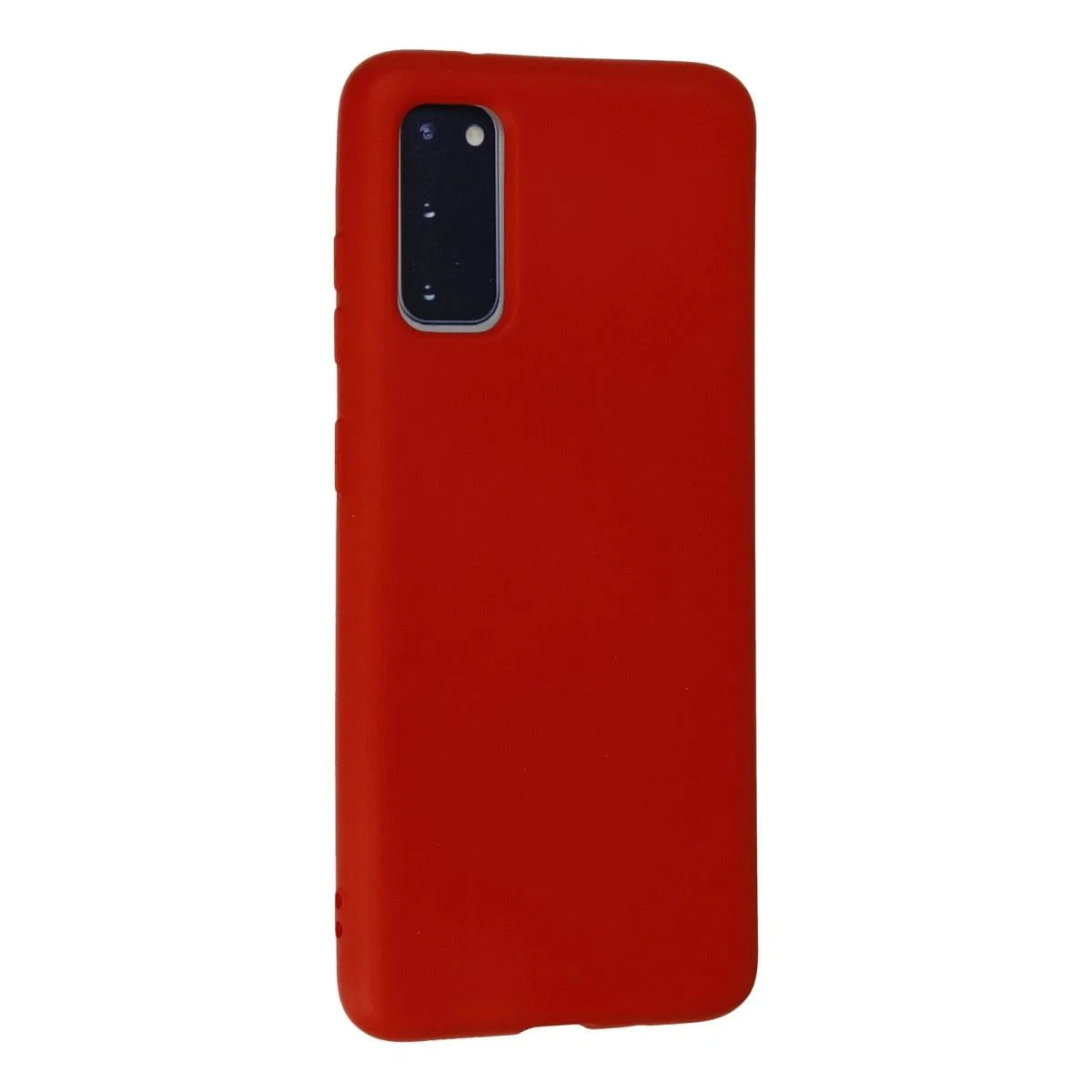 Samsung Galaxy S20 Kılıf Nano İçi Kadife Silikon - Kırmızı