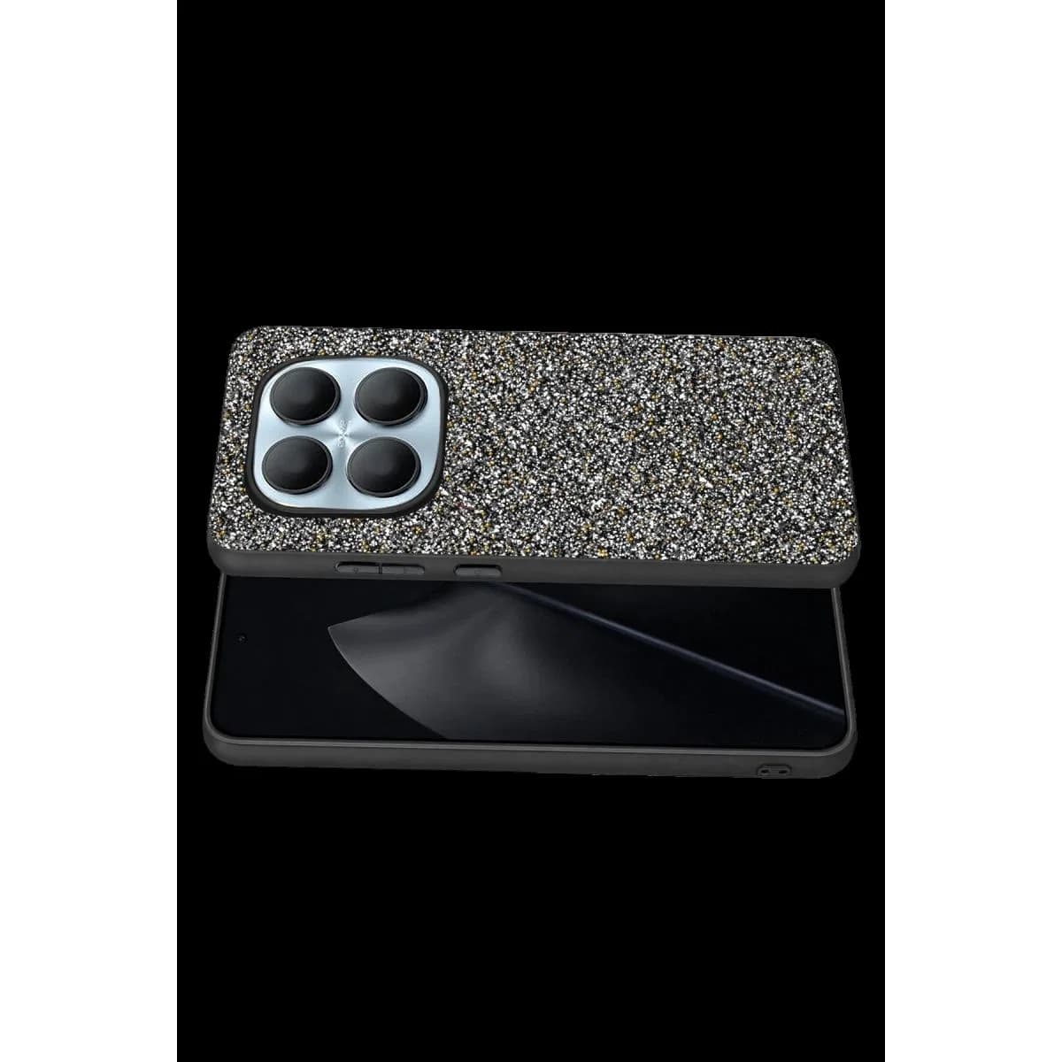 Onegif Xiaomi Redmi Note 15 4g Bright Simli Kapak - Gold