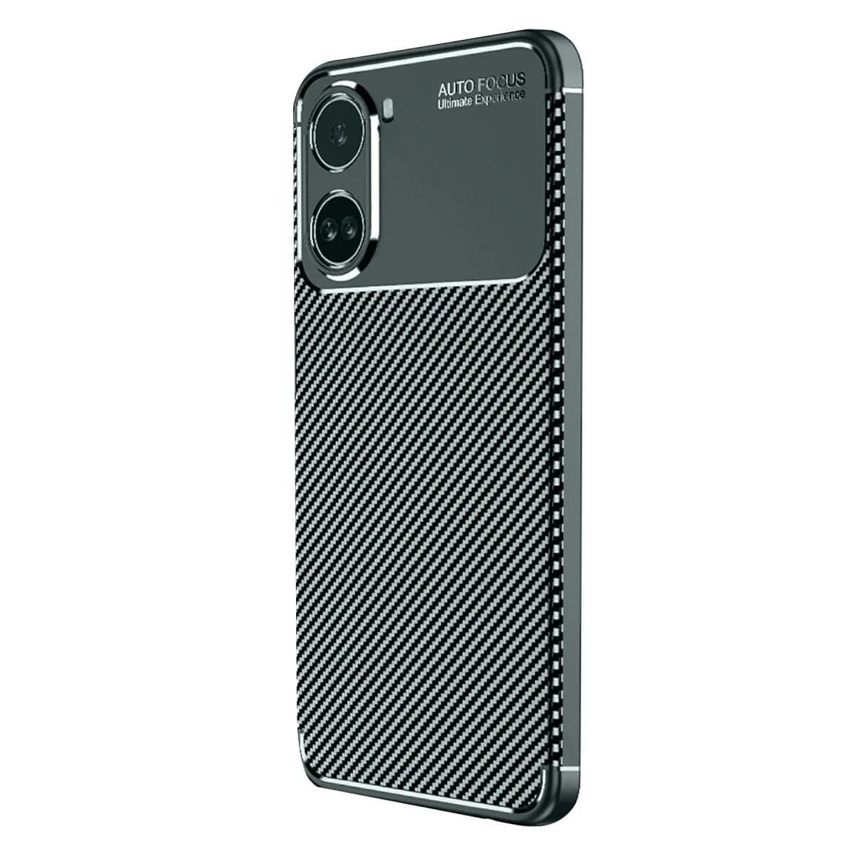 Xiaomi Poco X7 Pro Kılıf Auto Focus Karbon Kapak - Koyu Yeşil
