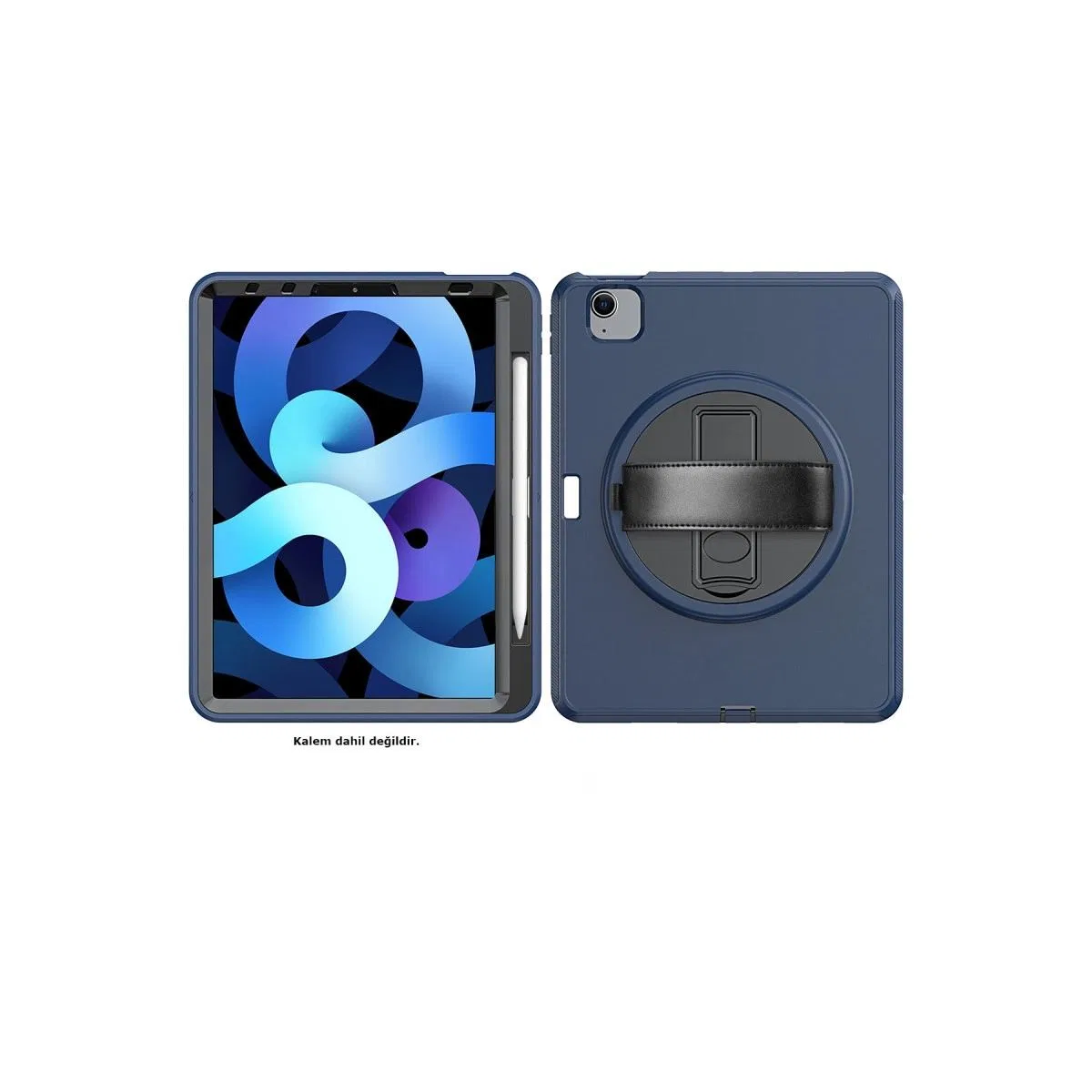 Apple İpad 2022 10. 9 (10. nesil) Kılıf Hand Strap Tablet Kılıfı - Lacivert