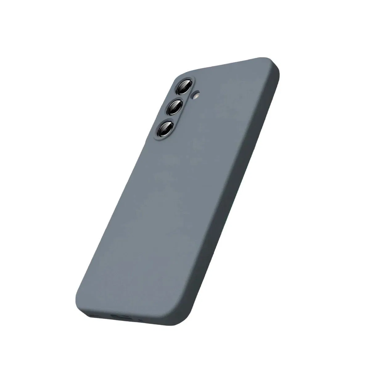 Samsung Galaxy S25 Fe Kılıf Nano İçi Kadife Silikon - Gri