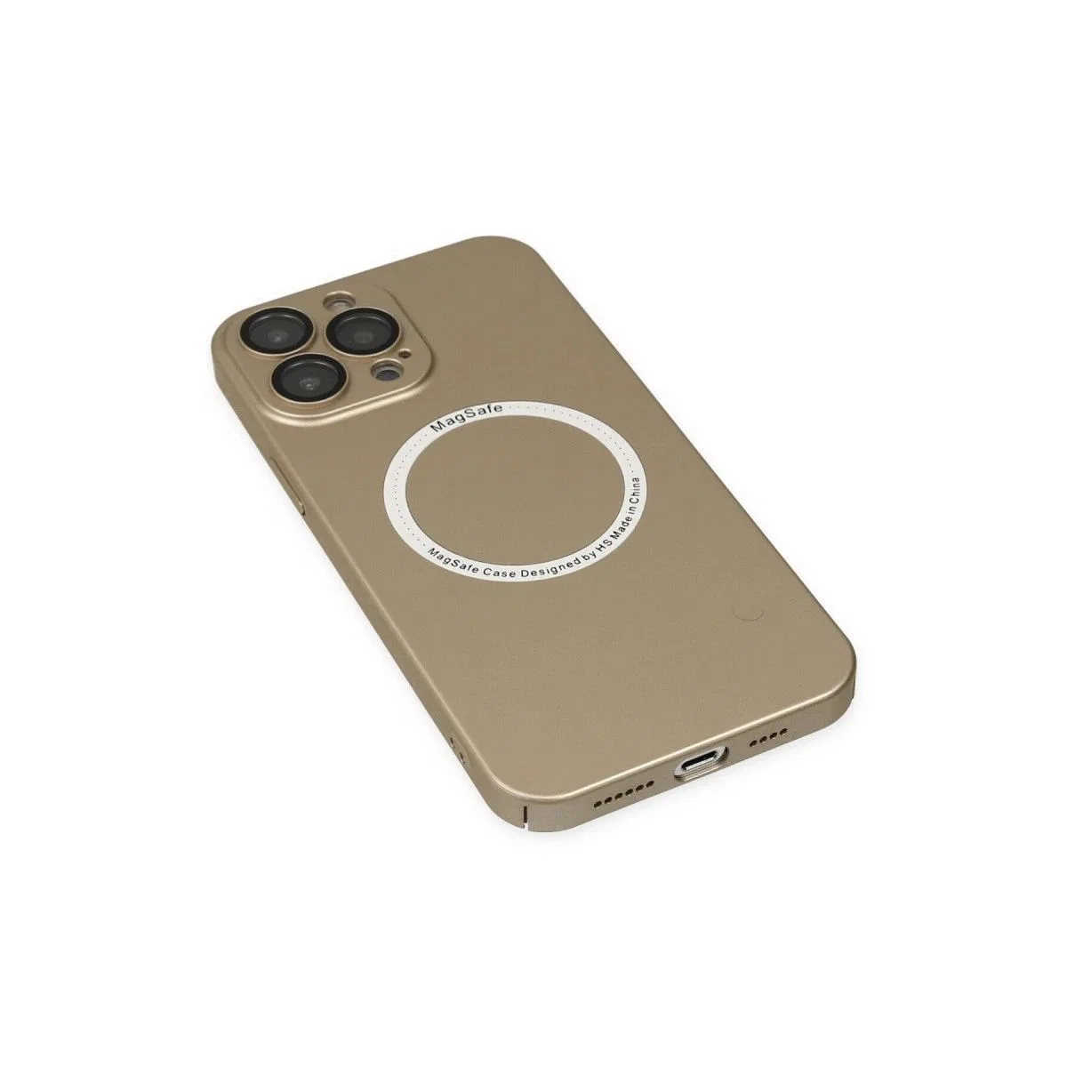 Apple İphone 13 Pro Kılıf Jack Magneticsafe Lens Silikon - Gold