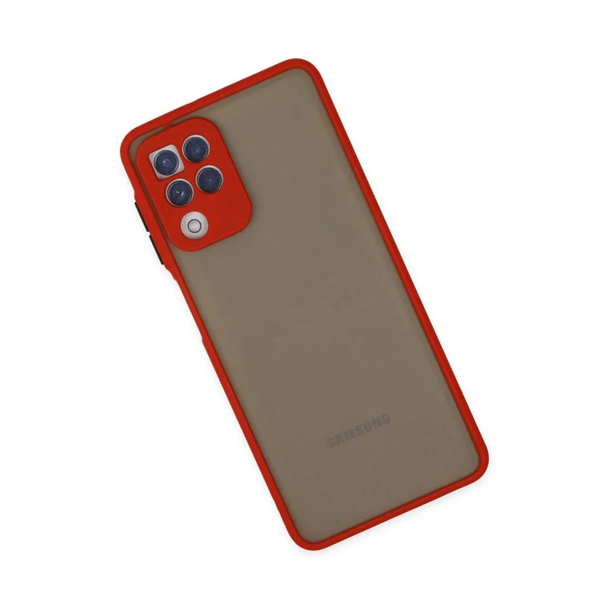 Samsung Galaxy A22 Kılıf Montreal Silikon Kapak - Kırmızı