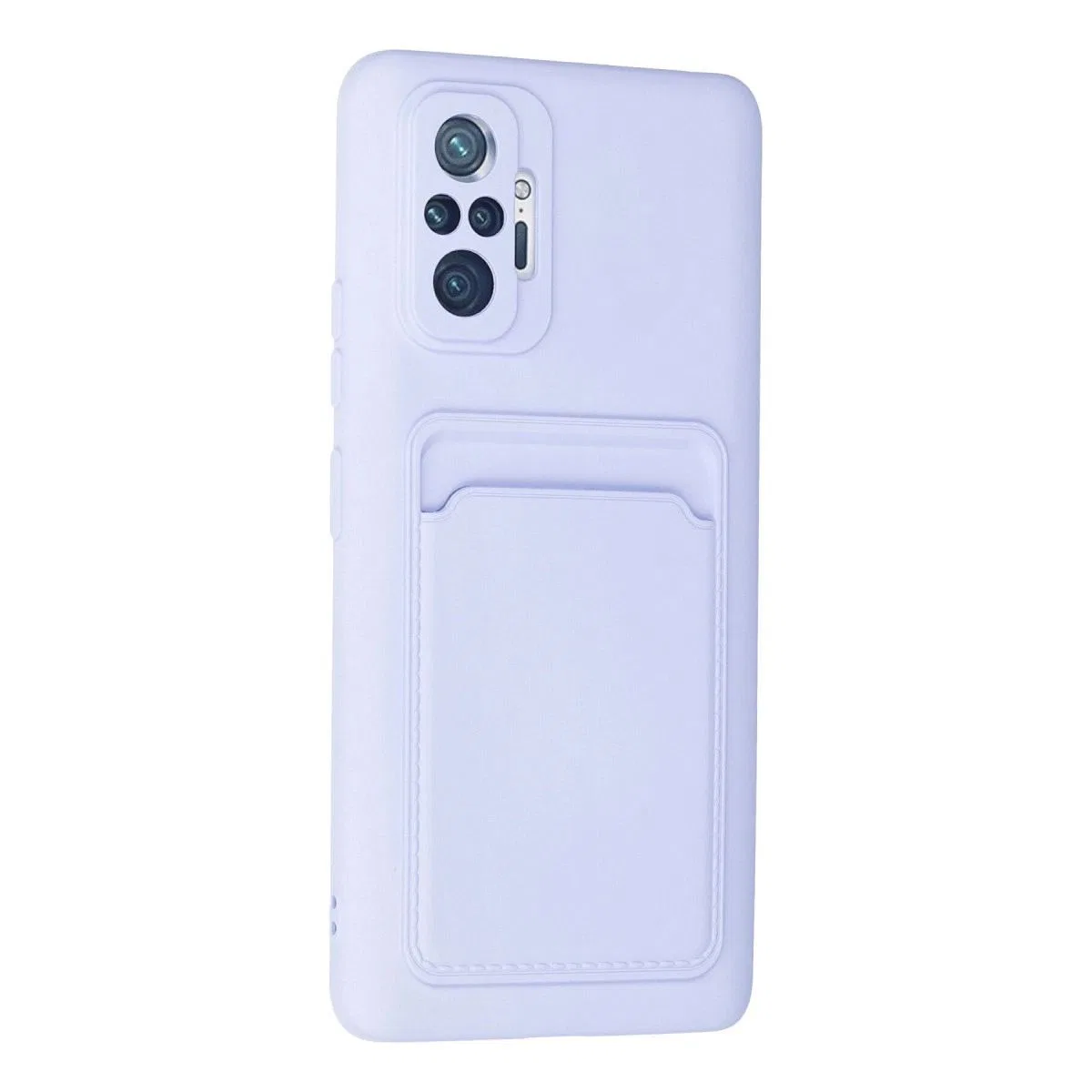 Xiaomi Redmi Note 10 Pro Kılıf Kelvin Kartvizitli Silikon - Lila