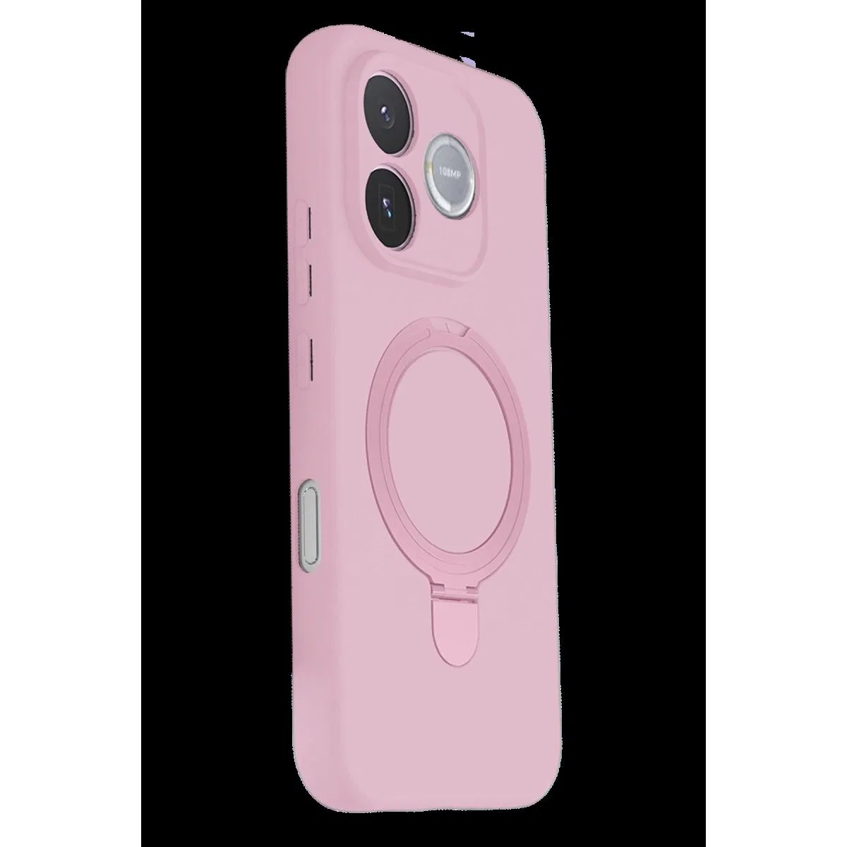 Huawei Honor 600 Lite Regal Magsafe Standlı Kapak - Açık Pembe