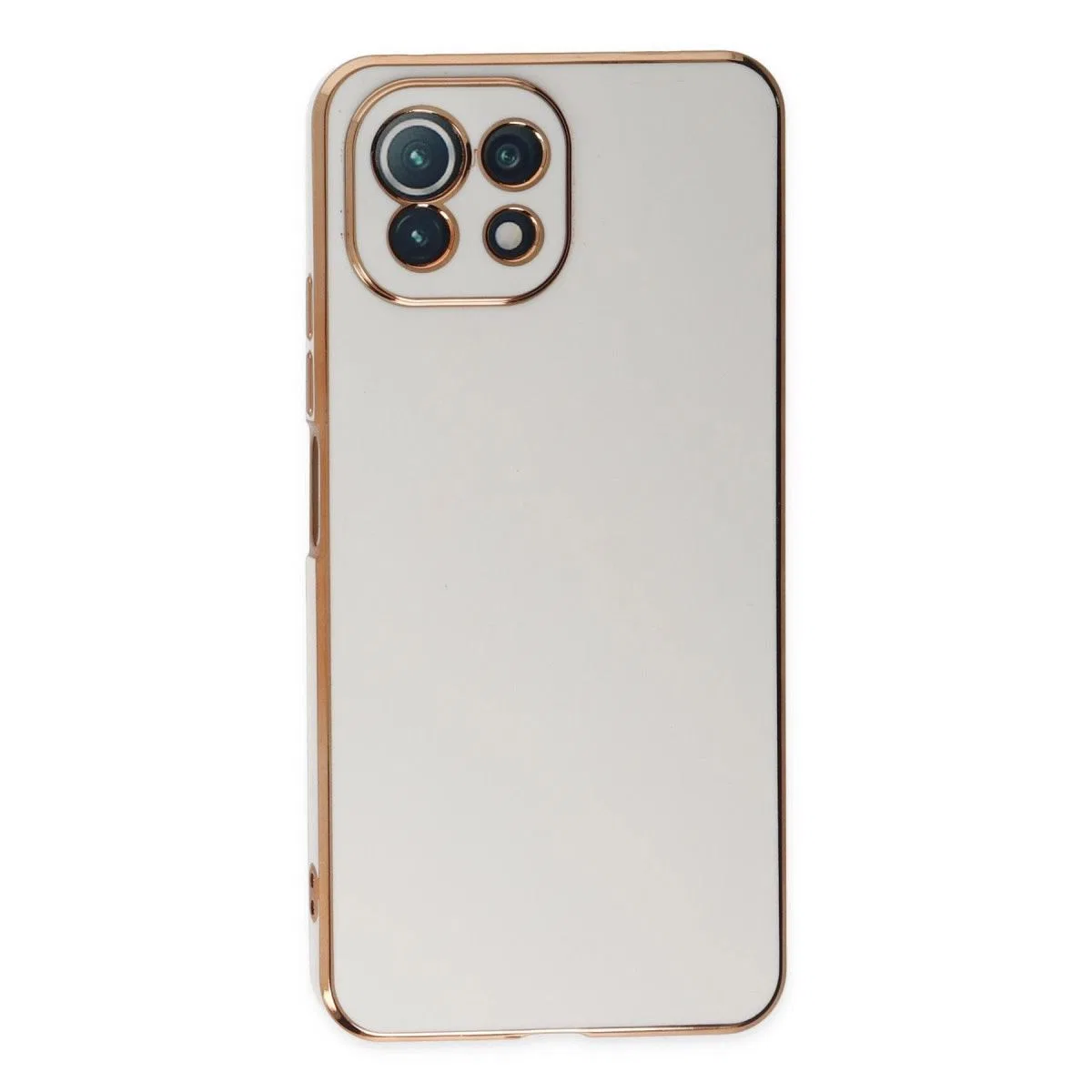 Xiaomi Mi 11 Lite Kılıf Volet Silikon - Beyaz