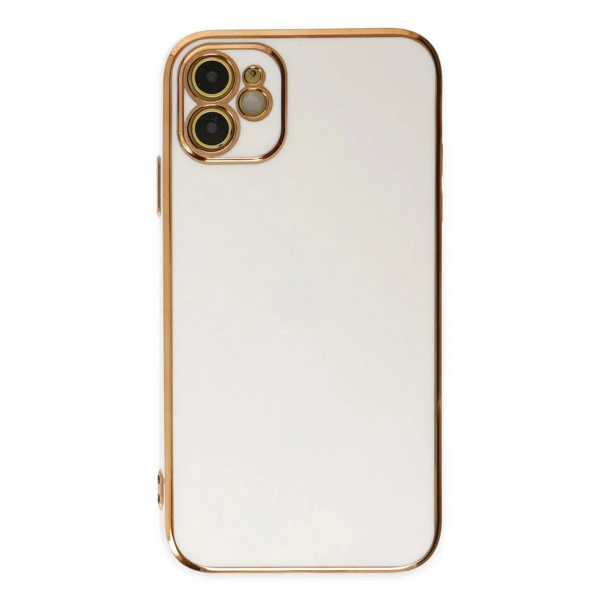Apple İphone 12 Kılıf Volet Silikon - Beyaz