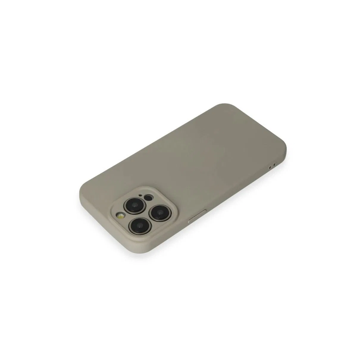 Apple İphone 15 Pro Max Kılıf Nano İçi Kadife Silikon - Beyaz Titanyum