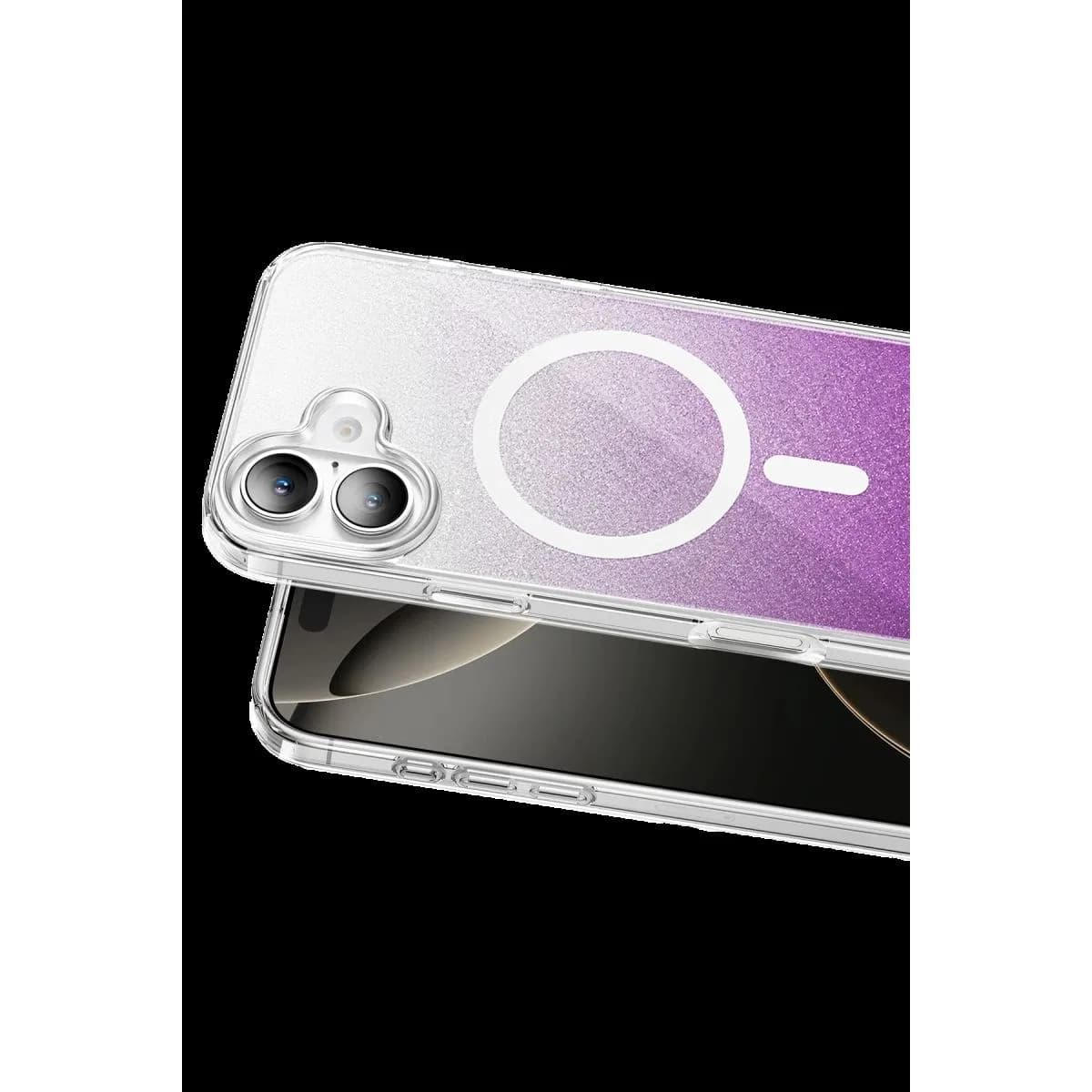 Onegif Apple İphone 16 Sora Simli Magsafe Kapak - Mor